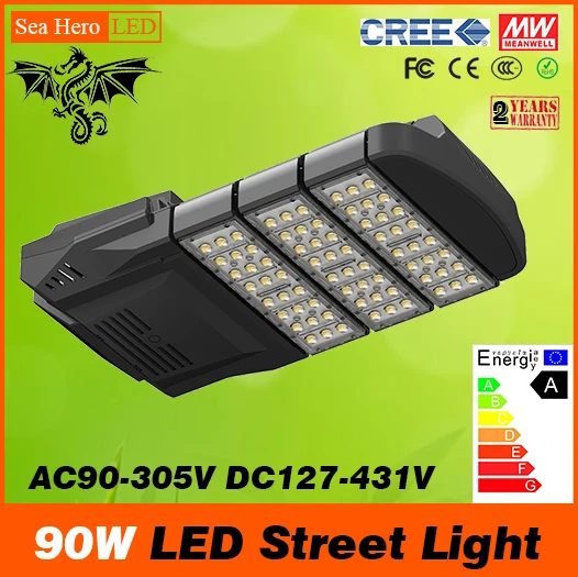 2017 90 Вт светодиодный уличный светильник Ip65 Ac 305 в Dc127 431v мощность Cree чипы цветовая