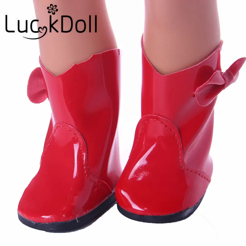 LUCKDOLL 4 цвета мини обувь для игрушек подходит 18 дюймовых американских кукол и 43 см