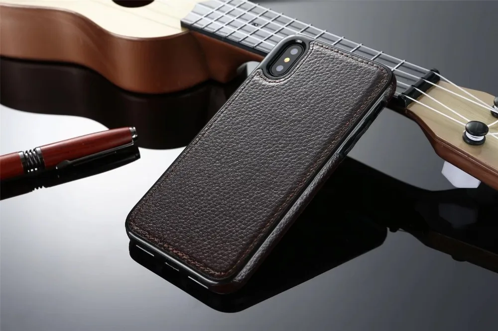 HengLiTai роскошный винтажный Магнитный чехол из искусственной кожи для Apple IPhone X Магнитный чехол для iPhone X Автомобильный держатель для телефона чехол