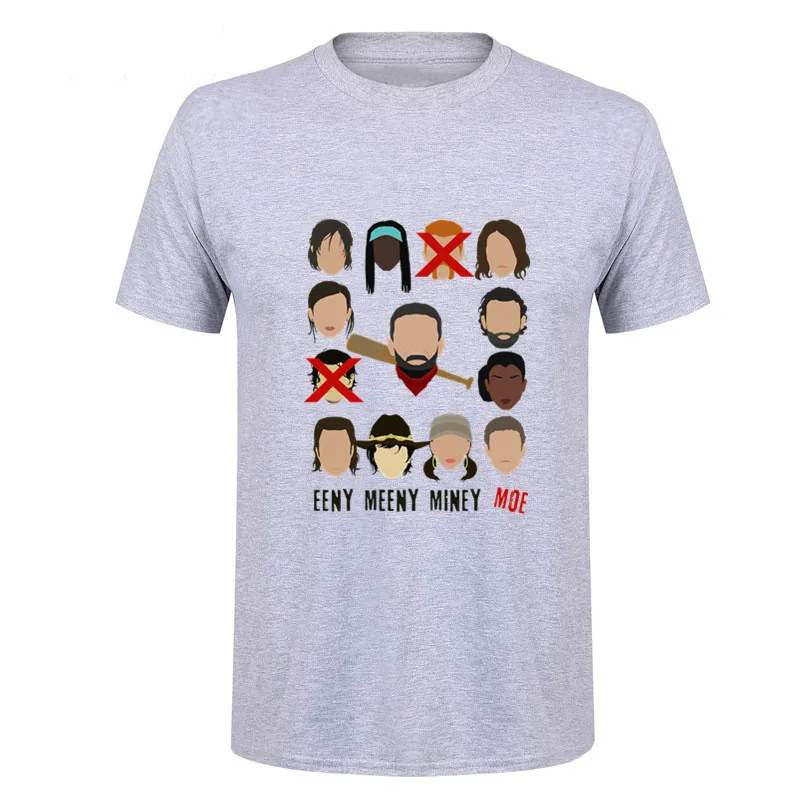 Negan Eeny Meeny Miny Moe Wake Dead/забавные мужские футболки брендовая одежда хлопковые с