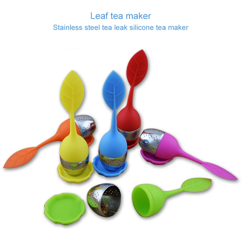 Ибо вкладыш Чай заварки листьев Форма силиконовые ручки укроп Травяной чай для
