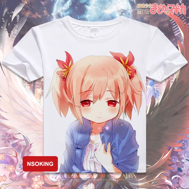 Футболка Puella Magi Madoka Magica аниме Tomoe Mami косплей футболки модные мужские женские с