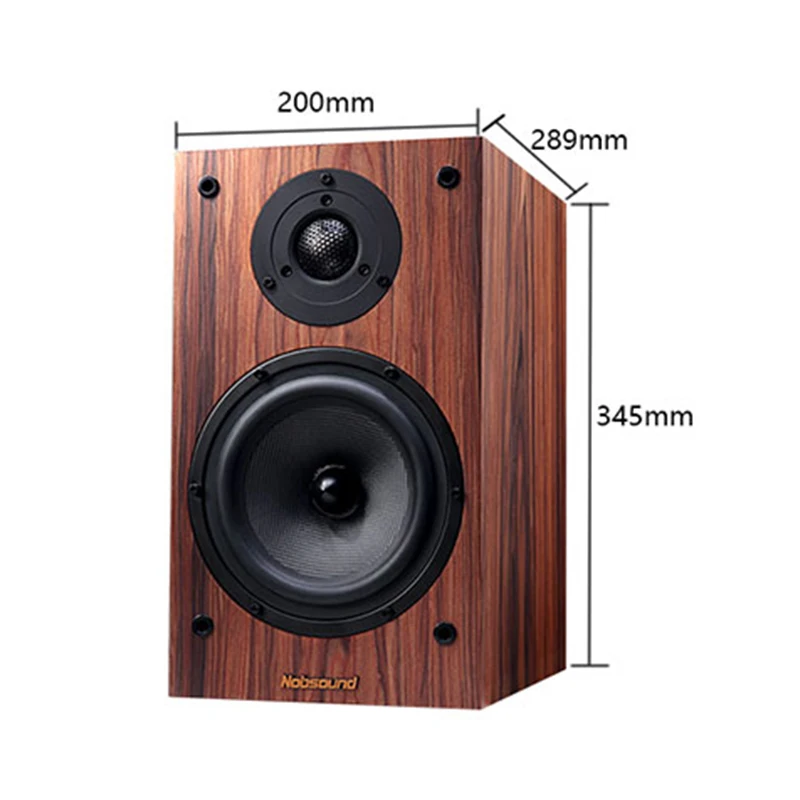 Nobsound DM3 двухполосная деревянная 120 Вт 1 пара 6,5 дюймов книжная полка динамик s 2,0 HiFi Колонка звук домашний Профессиональный динамик