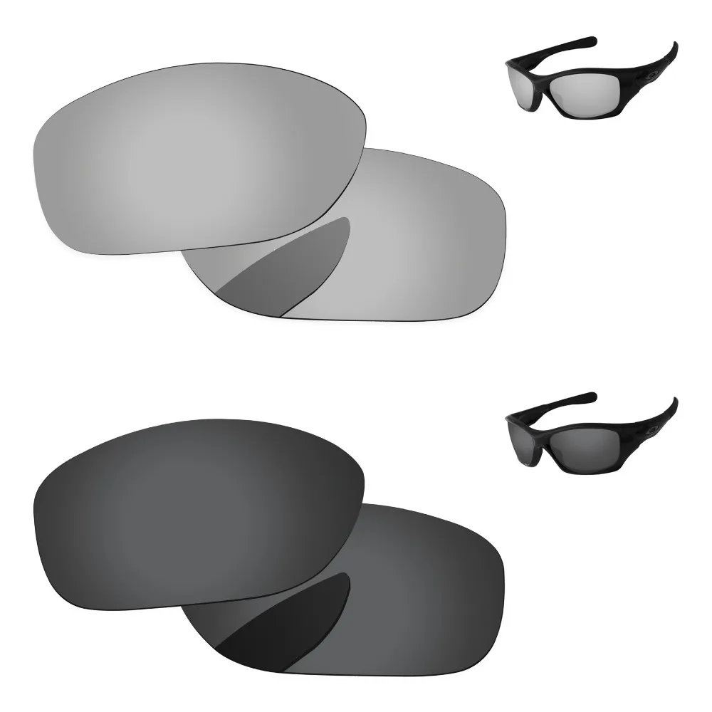 

Поляризованные Сменные линзы для солнцезащитных очков «питбулл», 2 пары, черные, серые и хромированные, серебристые, 100% защита от Уфа и уфв
