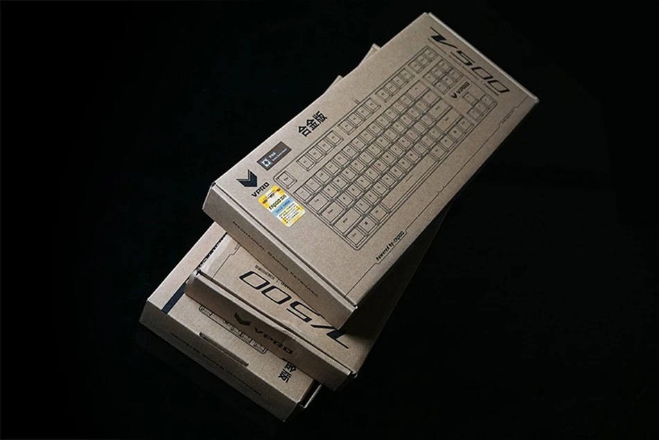 Rapoo V500 сплав версия Механическая игровая клавиатура Teclado с питанием от USB для игрового компьютера Настольный Ноутбук черный/коричневый/синий