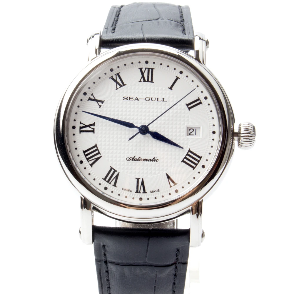 Подлинная Чайка с римскими цифрами Guilloche луковая Корона синие руки для выставок