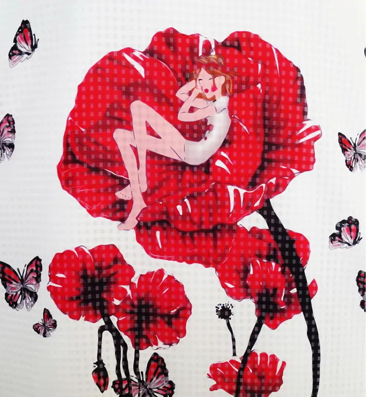 Sunny Fashion платья для девочек платье Малышка Спать в Цветок Шаблон Бабочка красный