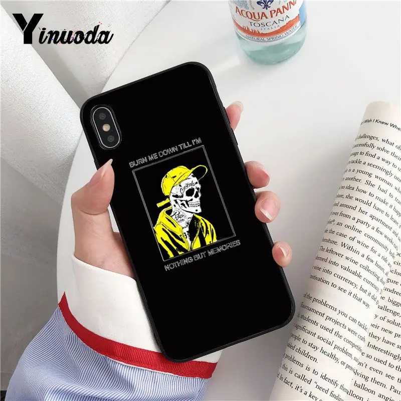 Yinuoda сок WRLD 999 ТПУ черный чехол для телефона iPhone 8 7 6 6S Plus X XS MAX 5 5S SE XR Fundas