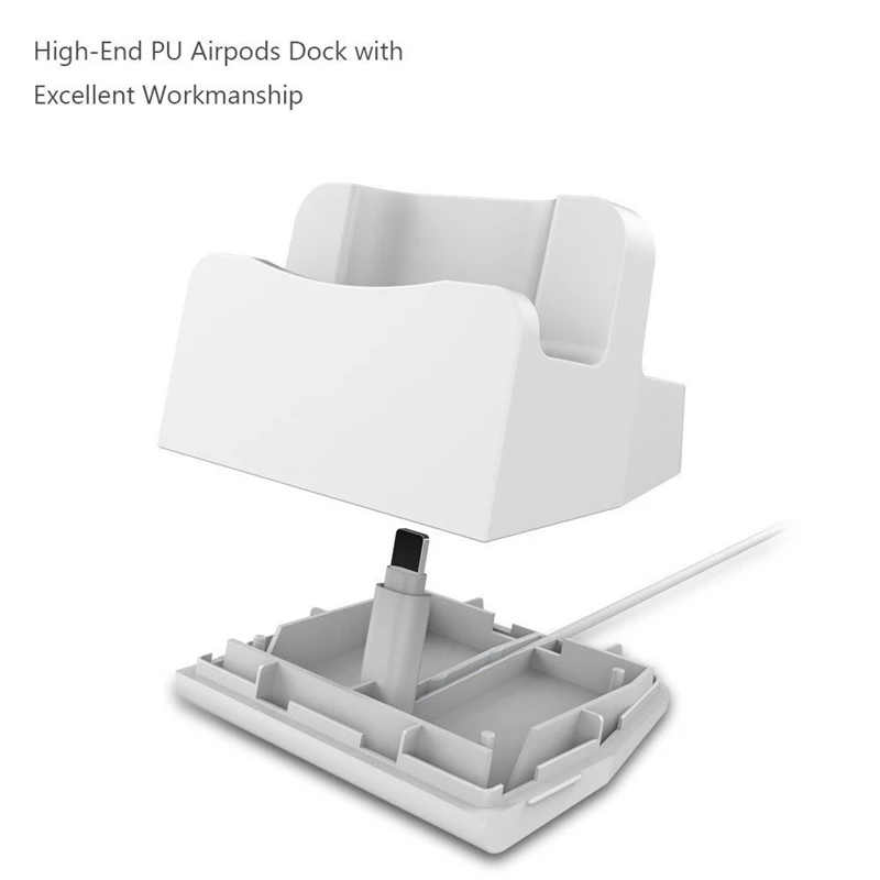 Зарядная Станция 2 в 1 док-станция зарядное устройство для Apple Airpods наушники IPhone IPad