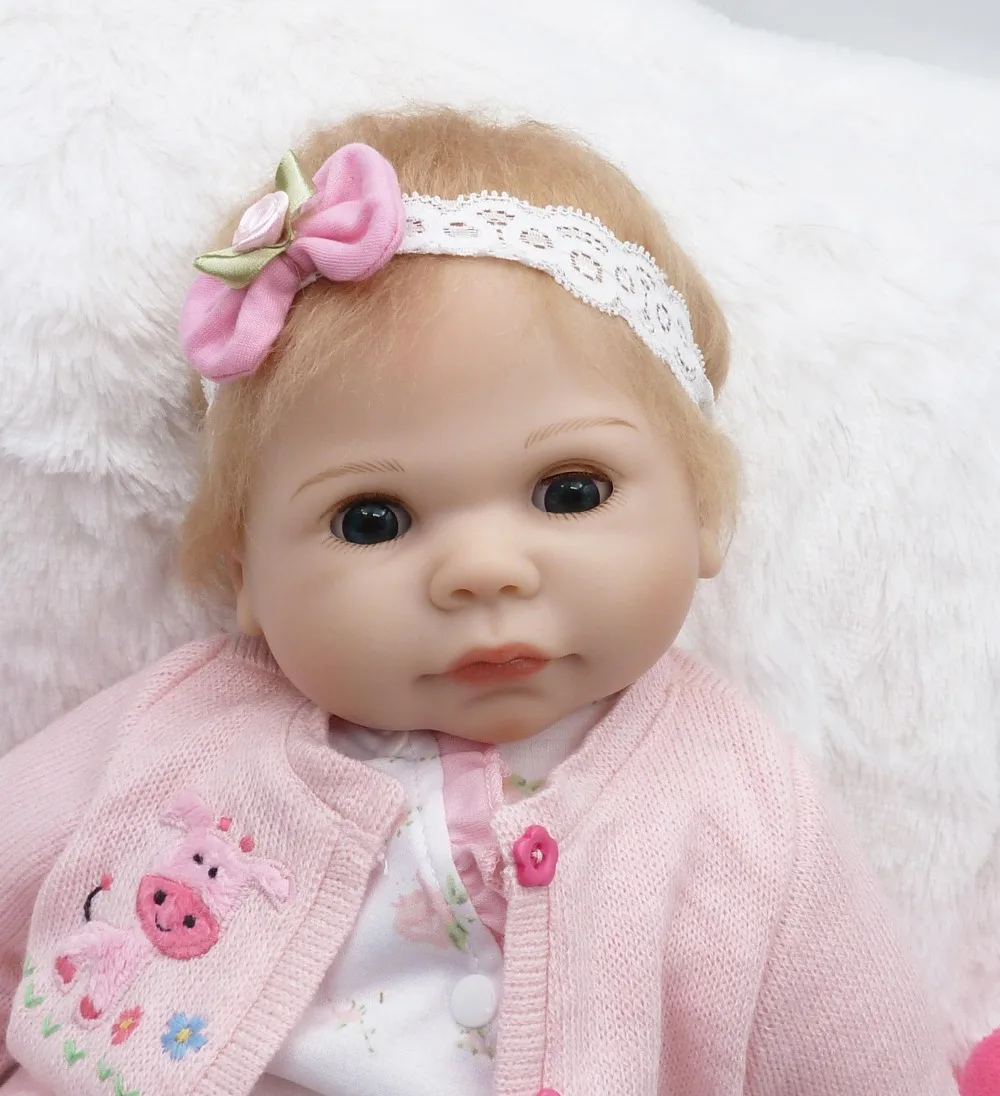 Кукла reborn с мигающими глазами Мягкая силиконовая виниловая кукла новорожденная