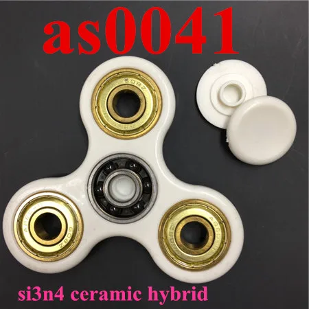 1pc Si3n4 White Gold 1 шт., латунный Спиннер для руля, милая панда, игрушка-Лидер продаж, спинер, Капитан Америка, Спиннер для пальцев, греар, фигет, Спиннер, красочная игрушка, EDC ABS - Цвет: 1pc Si3n4 White Gold