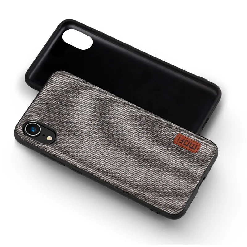 gray MOFi чехол для iPhone XS чехол для iPhone XR ткань Защитный силиконовый coque capas для iPhone XS Max чехол - Цвет: gray