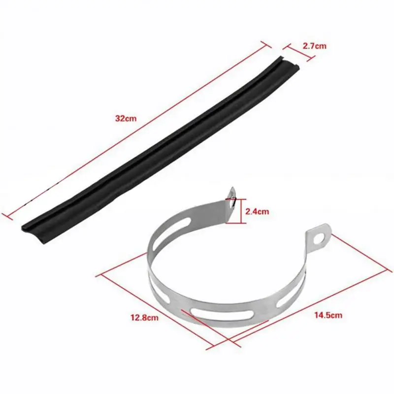 11 см кронштейн из нержавеющей стали для глушителя выхлопной трубы мотоцикла