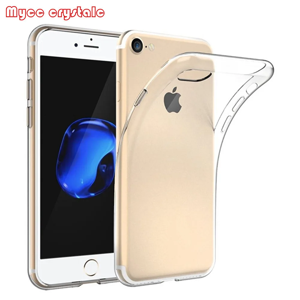 Ультратонкий Прозрачный мягкий чехол из ТПУ для iPhone X XR XS Max 8 7 6 6s Plus 5 5S SE 5c 4 4S