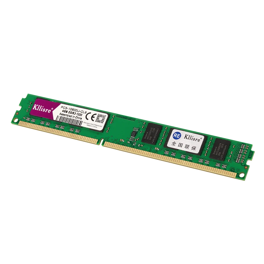 Kllisre DDR3 оперативная память 4 Гб 1333 МГц Desktop Memory non ecc (без коррекции ошибок)