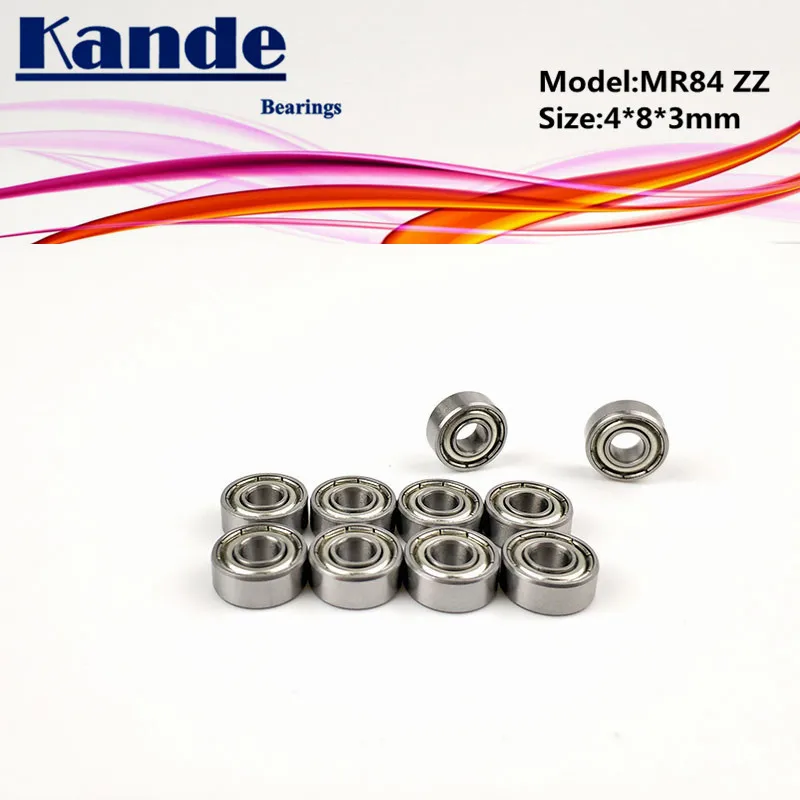 Kande подшипники 10 шт. ABEC-5 MR128ZZ 8x12x3 5 + ABEC-5MR84ZZ миниатюрный шарикоподшипник |