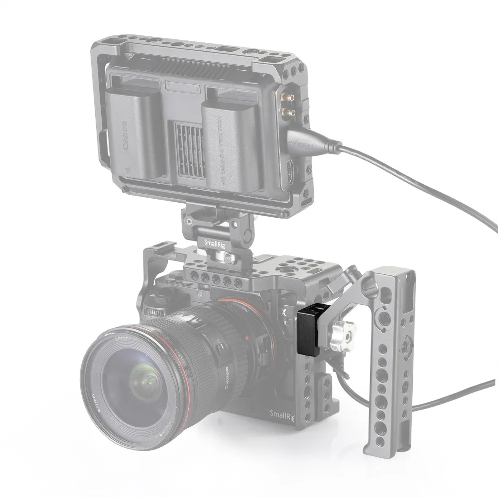 SmallRig DSLR камера Rif Холодный башмак крепление адаптер с кнопкой анти-выключения для