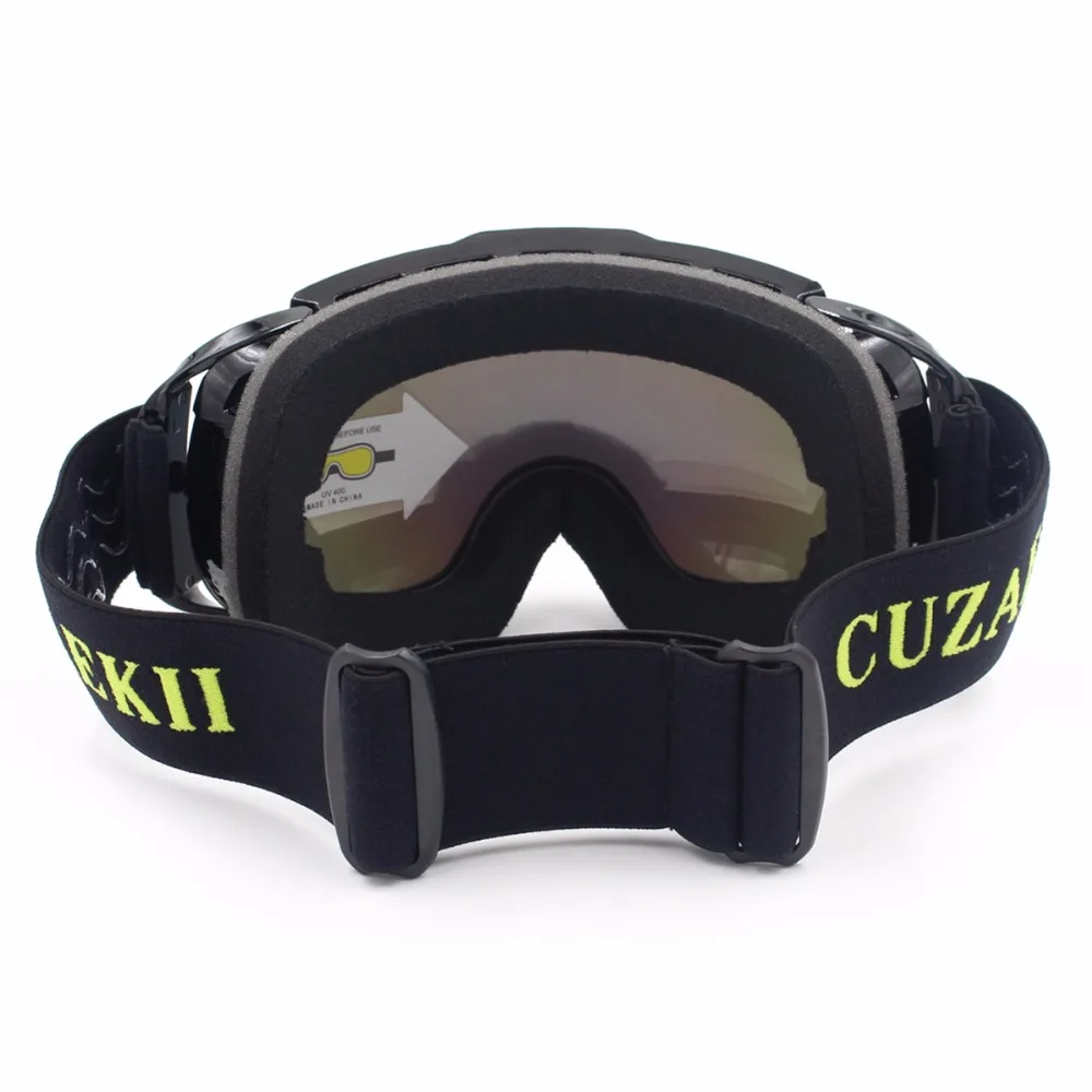 Cuzaekii HX 012 лыжные Сноубординг очки UV400 Анти туман двойные линзы снегоход Лыжный