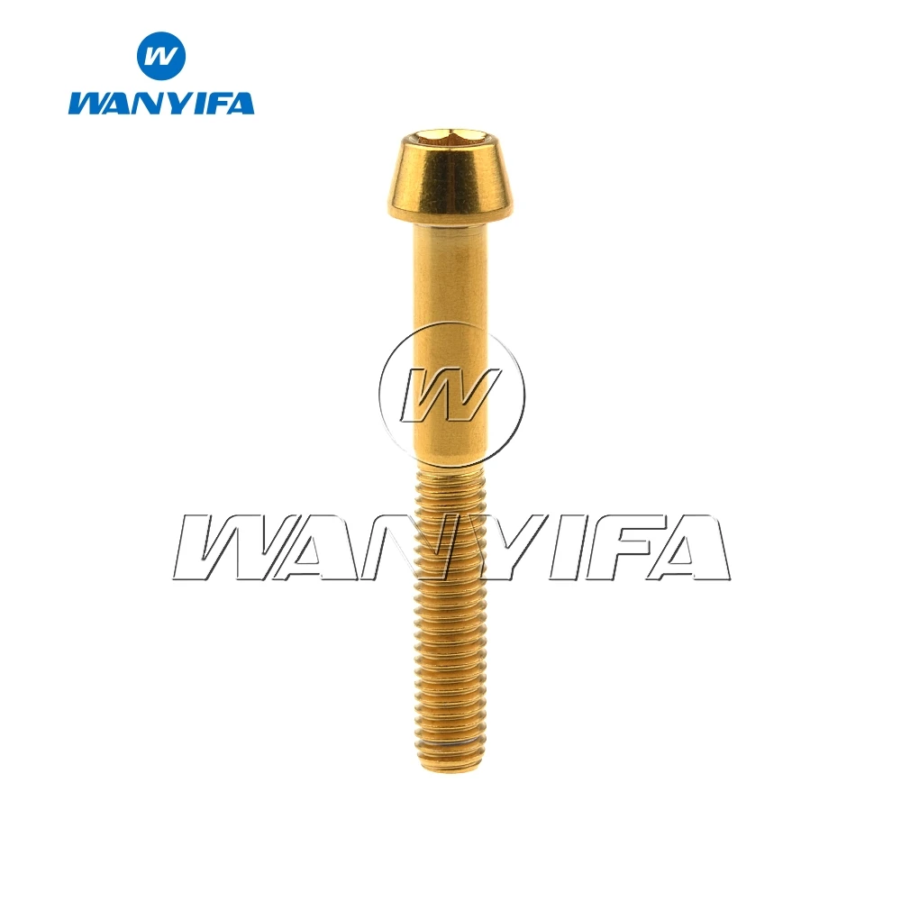 Титановый болт Wanyifa M5x 9 16 18 20 25 30 35 40 45 50 55 60 мм шестигранный ключ с конической