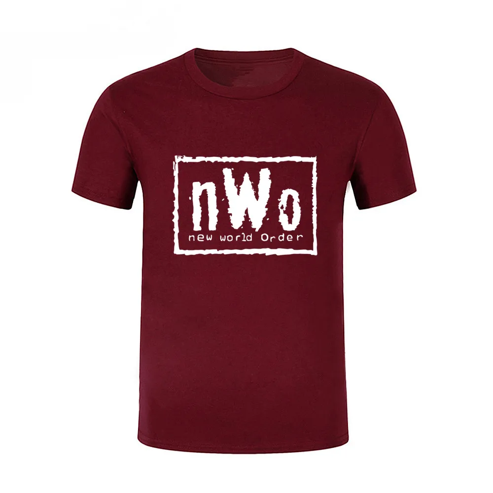 68pk Мужская WCW борьбы NWO новый мир чернил Вольфпак черная футболка мужские