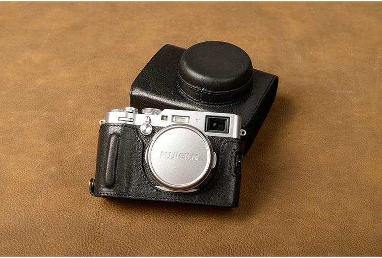 Бренд AYdgcam ручной работы из натуральной кожи чехол для камеры Fujifilm X100F X100-F камера сумка полное покрытие съемный аккумулятор