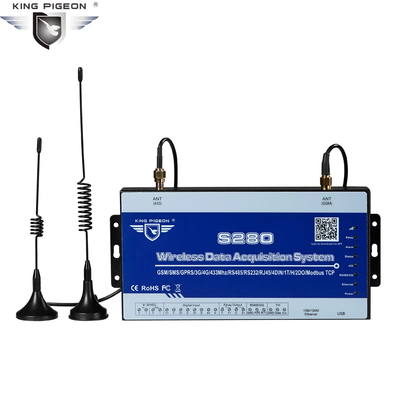 Беспроводная LoRa система сбора данных GSM SMS Пульт дистанционного управления Modbus RTU