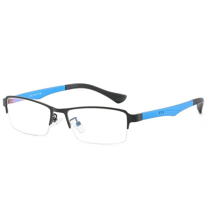 1.56 Aspherical Lens Short-sighted Eyeglasses Women Titanium Alloy Half Frame Prescription Glasses Ladies 0 -0.5 -0.75 -1.0 To - |