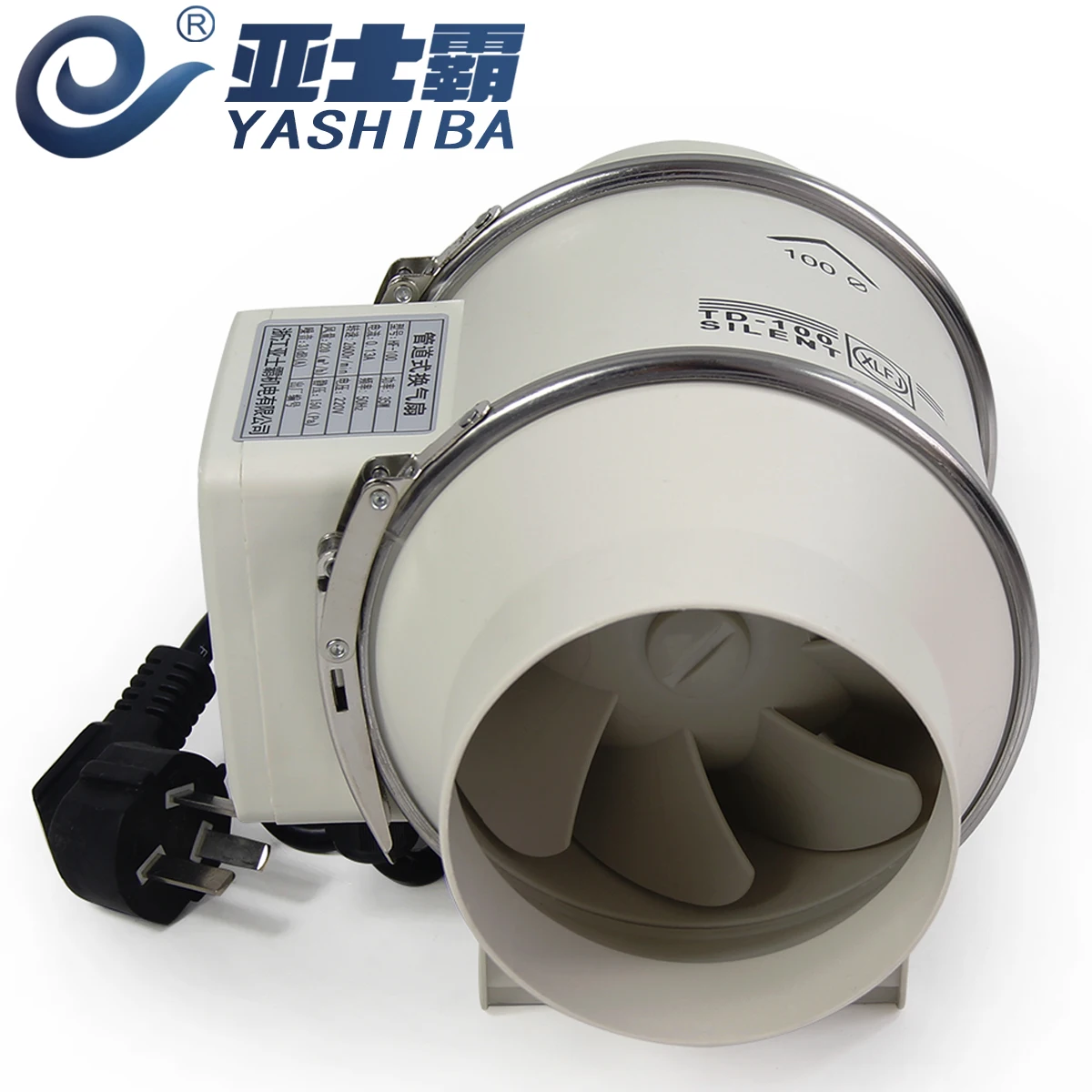 Вентилятор для труб под давлением 100 (внешний ротор) с косым потоком мощный