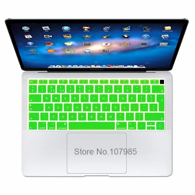 Защитная накладка на клавиатуру для нового MacBook Air 13 A1932 с Touch ID 2018 Силиконовая