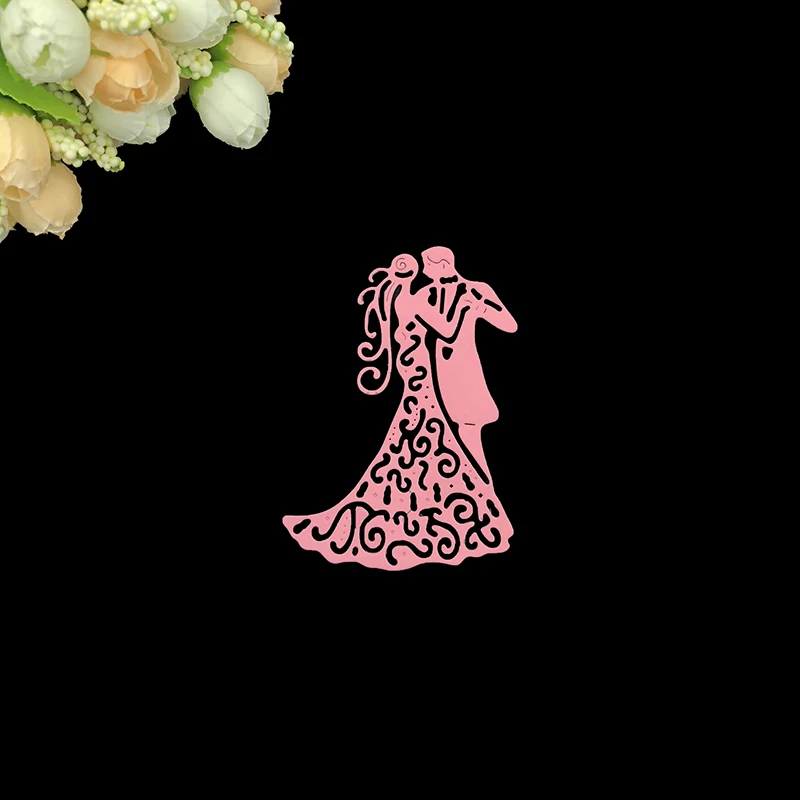 Julyarts Скрапбукинг Трафаретный вырубной штамп металла романтической свадьбы