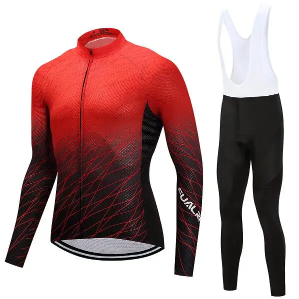 jersey and pants 11 Одежда для велоспорта зимний мужской комплект термальный флис mtb комплект велосипедной одежды Джерси спортивный костюм Одежда для велоспорта спортивная одежда платье - Цвет: jersey and pants 11