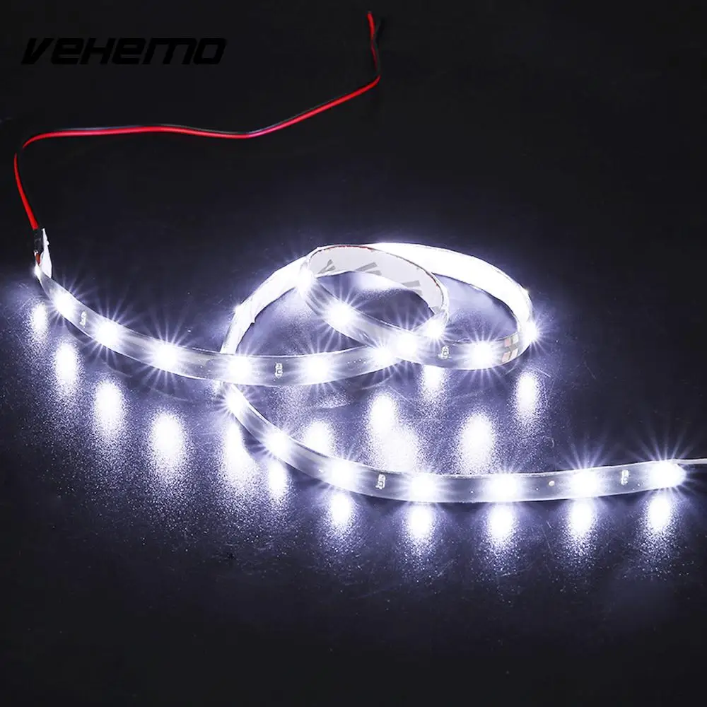 Новинка 60 см 30 SMD Светодиодная белая Гибкая неоновая полоса автомобильное