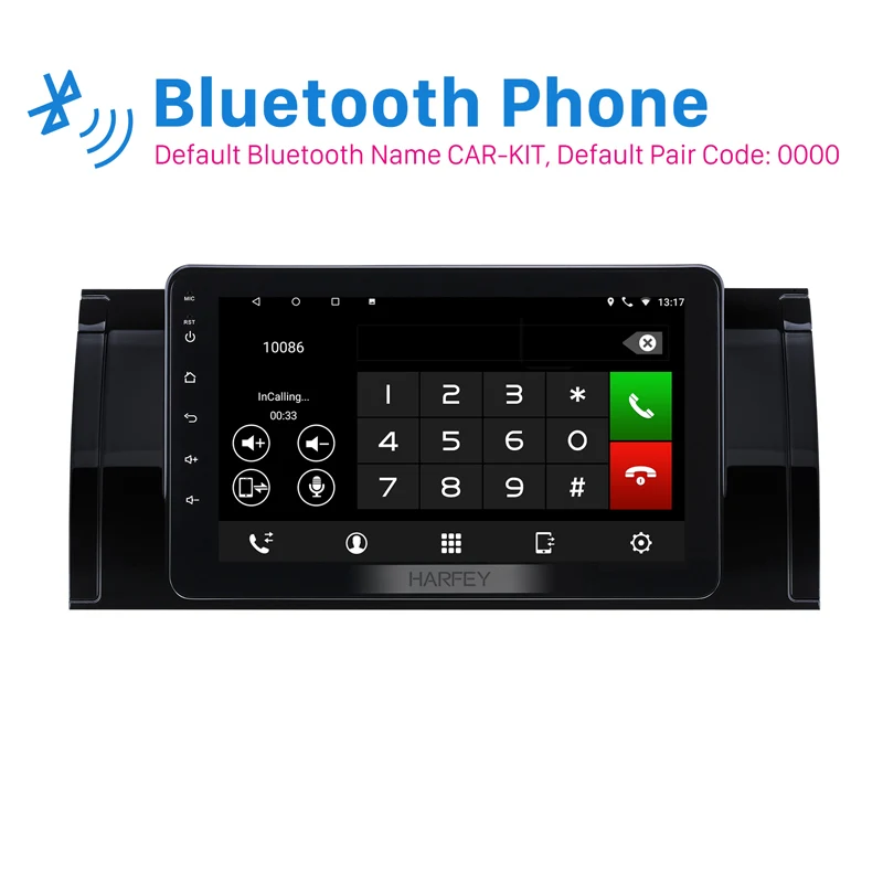 Harfey 8 дюймов Android 1 GPS навигация радио для BMW X5 E53 2000 2007 с сенсорным экраном Bluetooth AUX