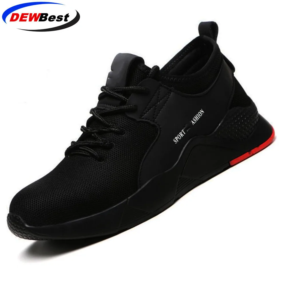 Kevlar sole XZ188 DEWBEST/Мужская защитная обувь; рабочие ботинки со стальным носком; повседневные кроссовки для скейтборда; защитная обувь - Цвет: Kevlar sole XZ188