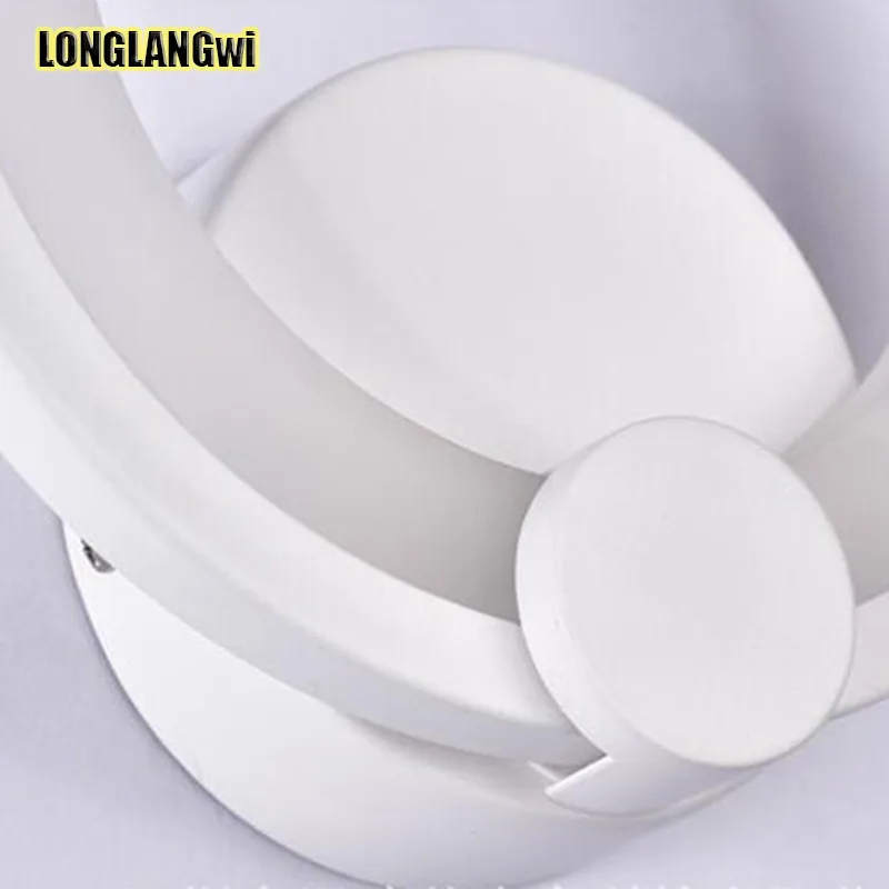 Современная светодиодная настенная лампа вокруг arylic boby в стиле арт-деко с 12 Вт