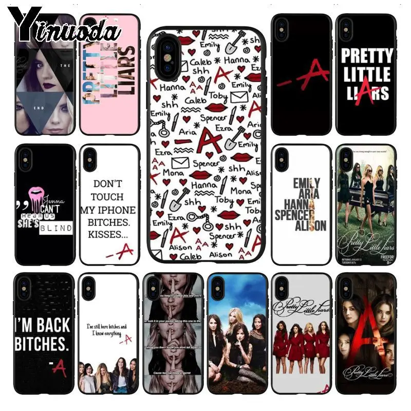 Yinuoda Pretty Little Liars PLL TV Show черный TPU Мягкий силиконовый чехол для телефона iphone 8 7 6 6S Plus