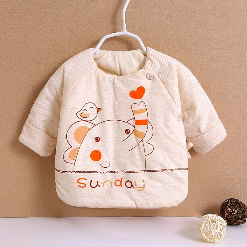 Зимняя теплая одежда для сна новорожденных мягкие комбинезоны маленьких