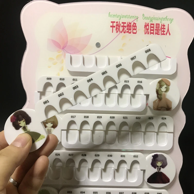 Дизайн ногтей альбом наклеек накладные ногти решетки дисплей книга скрапбук 30