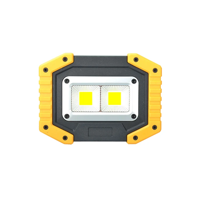 square COB Светодиодный светильник для работы, 18650 перезаряжаемый аккумулятор, портативный светильник ing, поисковый светильник для кемпинга, охоты, прожектор, светильник, точечный светильник, werklamp - Испускаемый цвет: square COB
