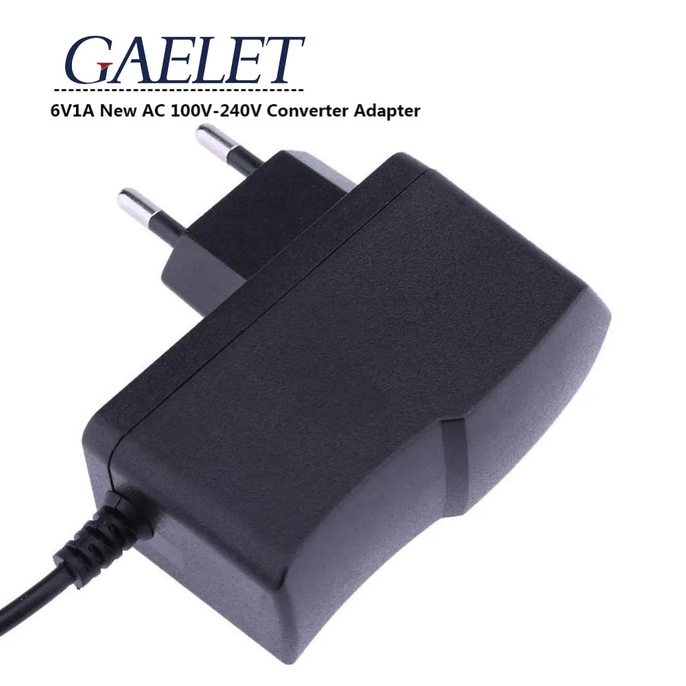 1 шт. 6V1A Новый AC 100 V 240 конвертер адаптер с источником питания от постоянного тока 6