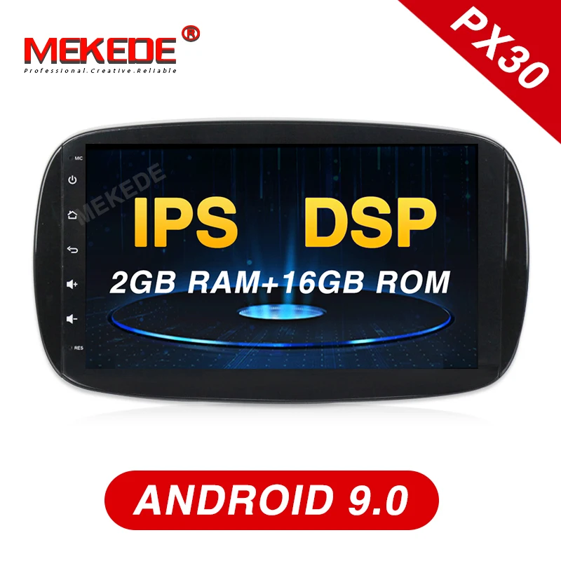 MEKEDE 9 ''ips экран Android 0 автомобильный gps навигация Мультимедиа для Mercedes Benz SMART Fortwo