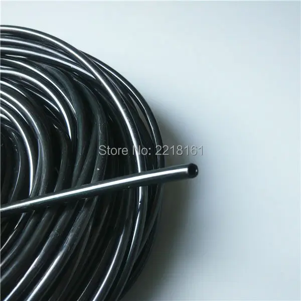 Трубка для чернил планшетного УФ принтера 3 х2 мм Однолинейный черный шланг 30 м