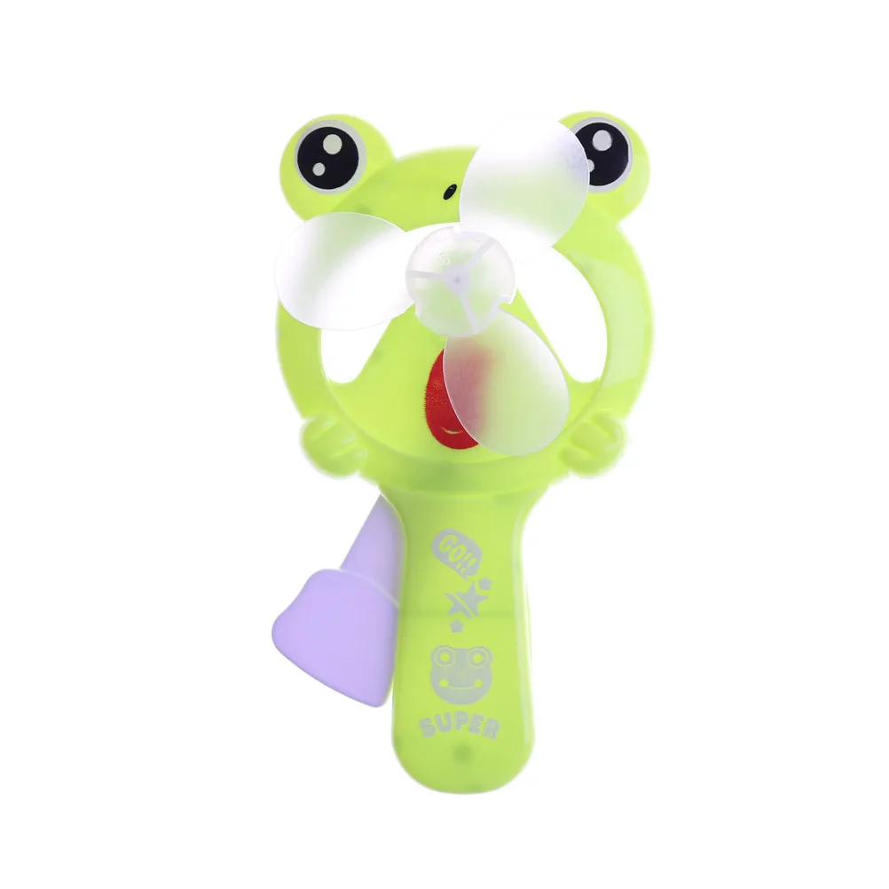 Мультяшный ручной мини-вентилятор для водяного тумана милый вентилятор-лягушка