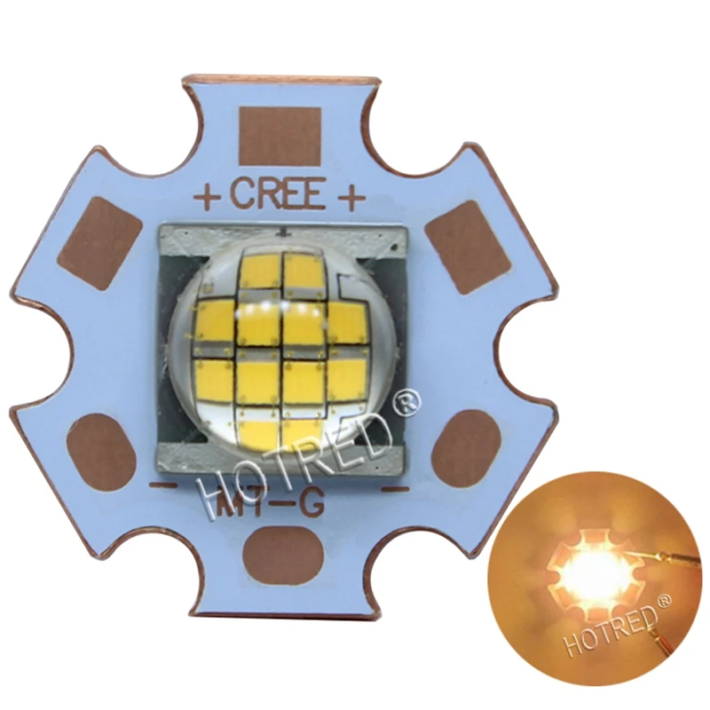 Светодиодный светильник Cree 5 шт. теплый белый 18 Вт ~ 24 3000K DC36V Точечный для медной