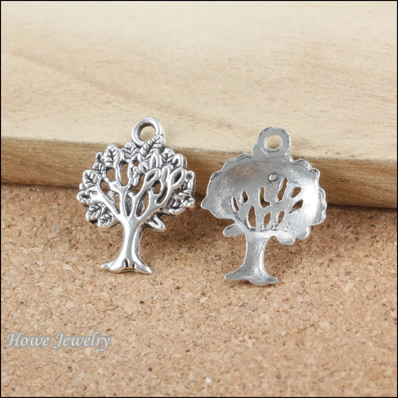 180 шт винтажное Древо жизни Шарм в античном стиле Серебряный кулон Сделай Сам