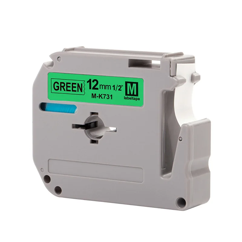 Black on Green Absonic 12 мм* 8 м M-K131 M-K231 M-K431 M-K531 M-K631 M-K731 запечатанных лент совместимый для брата PT-90 PT-80 PT-65 PT-45 PT-M95 PT-60 - Цвет: Black on Green