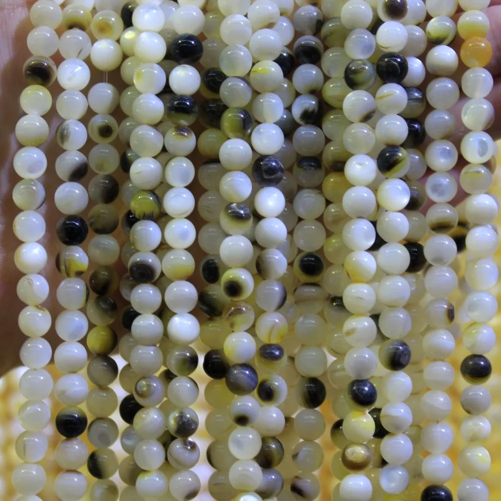 

Оптовая продажа, бусины из натурального черного жемчуга, ракушки, блестящие бусины для изготовления ювелирных изделий, браслетов, ожерелий, камней «сделай сам», нить 4/5/6/10 мм, 7/8 дюймов