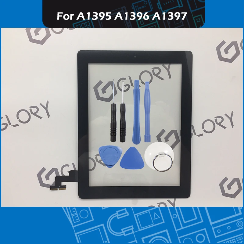 Черно-белая A1395 A1396 A1397 сенсорная панель для iPad 2 дигитайзер Сенсорная передний
