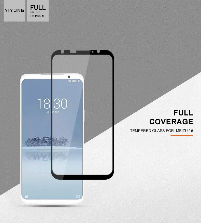 YIYONG полное покрытие стекло для Meizu 15 Plus Lite M15 X8 V8 закаленное стекло Защита экрана для Meizu 16 16th Plus 16X16X8 стекло