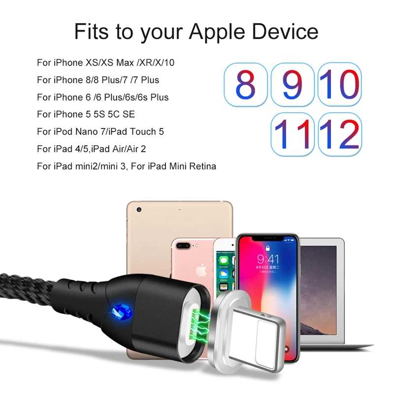 Магнитный USB кабель Oppselve быстрая зарядка магнитное зарядное устройство для iPhone 12